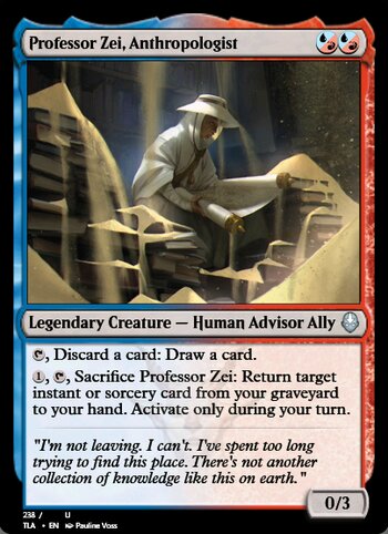 Professor Zei, Anthropologist