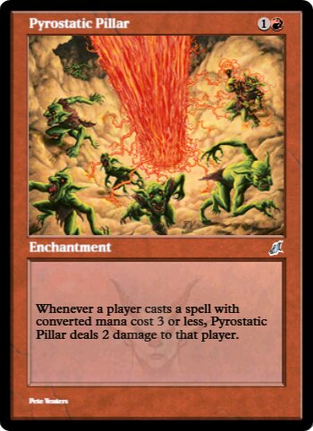 Pyrostatic Pillar