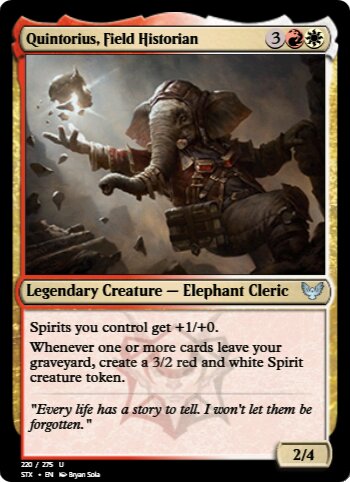Quintorius, Field Historian