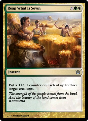 Reap What Is Sown