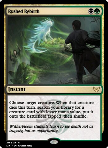 Rushed Rebirth