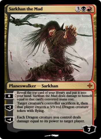 Magic: The Gathering - Sarkhan Il Folle (Sarkhan The Mad) - Carta Singola ROE, Rarità Mythic Rare