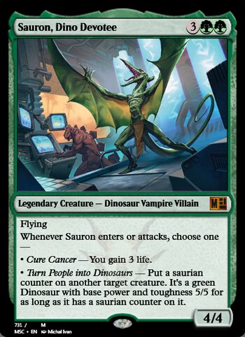 Sauron, Dino Devotee
