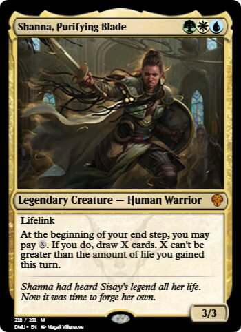 Shanna, Purifying Blade