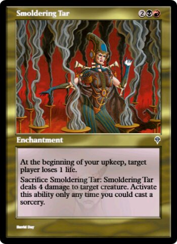 Smoldering Tar