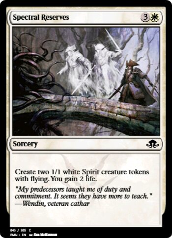 Spectral Reserves