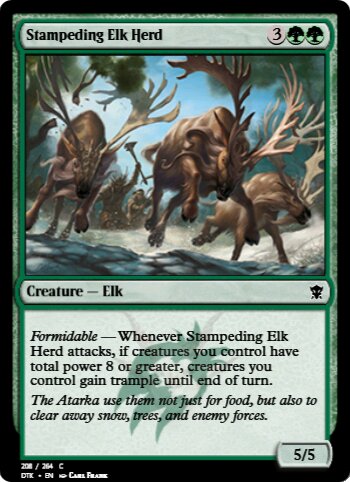 Stampeding Elk Herd