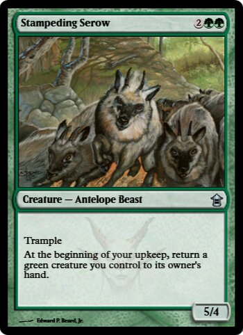 Stampeding Serow