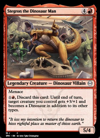 Stegron the Dinosaur Man