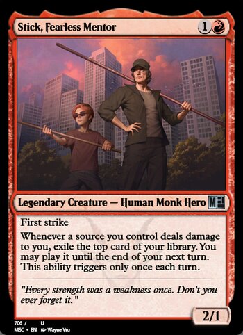 Stick, Fearless Mentor