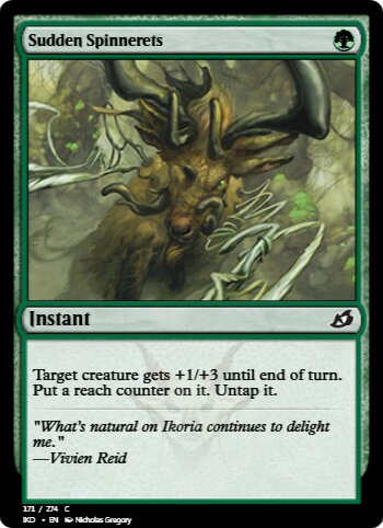 Sudden Spinnerets