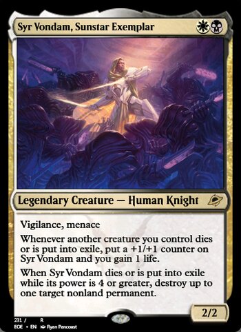 Syr Vondam, Sunstar Exemplar