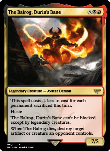 The Balrog, Durin's Bane