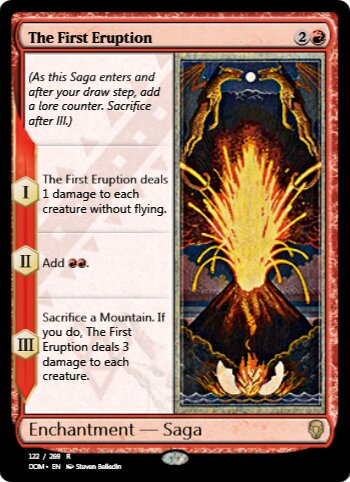 The First Eruption
