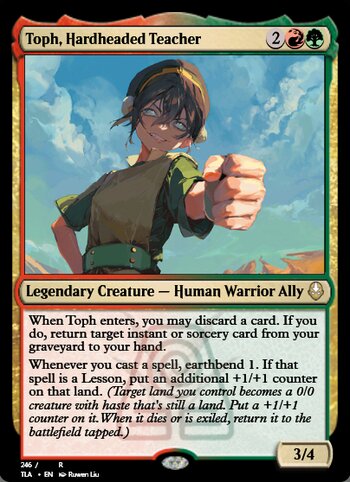 Toph, Hardheaded Teacher