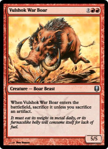 Vulshok War Boar