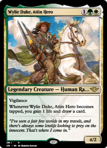 Wylie Duke, Atiin Hero