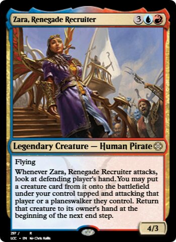 Zara, Renegade Recruiter